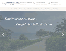 Tablet Screenshot of falconararesort.it